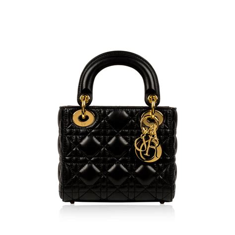 lady dior mini dimensions|Dior mini lambskin.